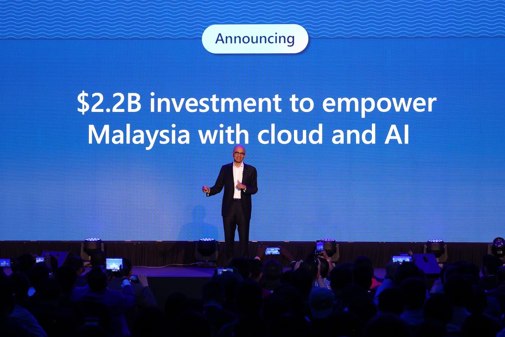Satya Nadella announces Microsoft's investment in Malaysia