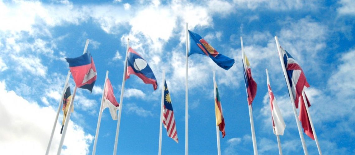 ASEAN flags